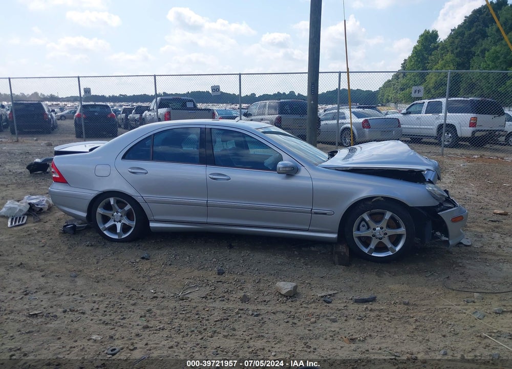 2007 MERCEDES-BENZ C 230 SPORT VIN: WDBRF52H07E024719