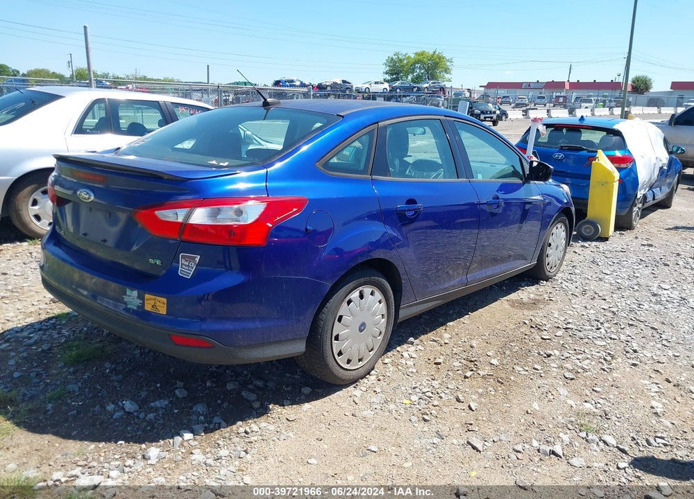 2012 FORD FOCUS SE VIN: 1FAHP3F23CL297802