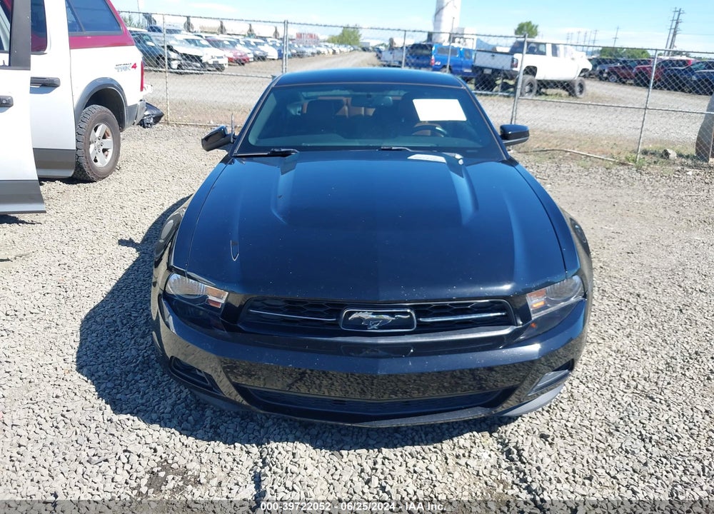 2012 FORD MUSTANG V6 PREMIUM VIN: 1ZVBP8AM1C5222121
