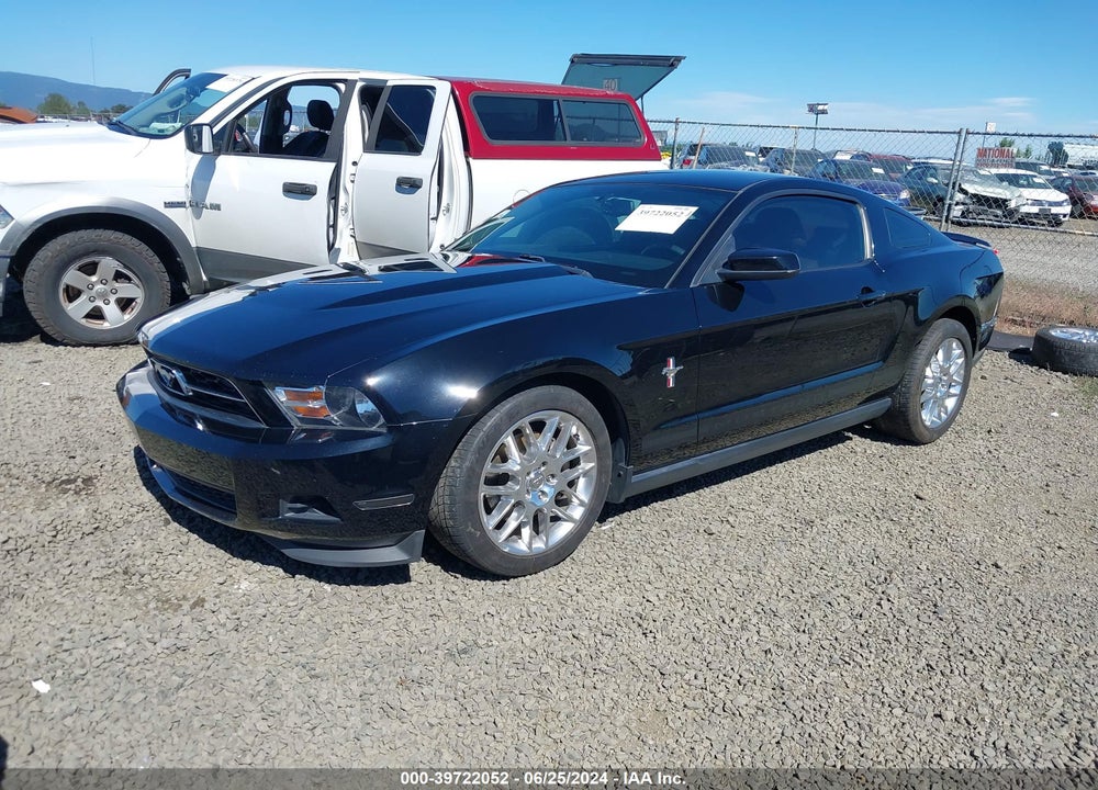 2012 FORD MUSTANG V6 PREMIUM VIN: 1ZVBP8AM1C5222121