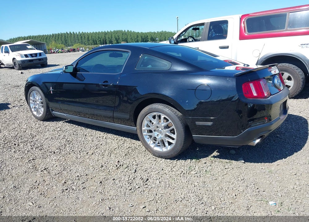 2012 FORD MUSTANG V6 PREMIUM VIN: 1ZVBP8AM1C5222121