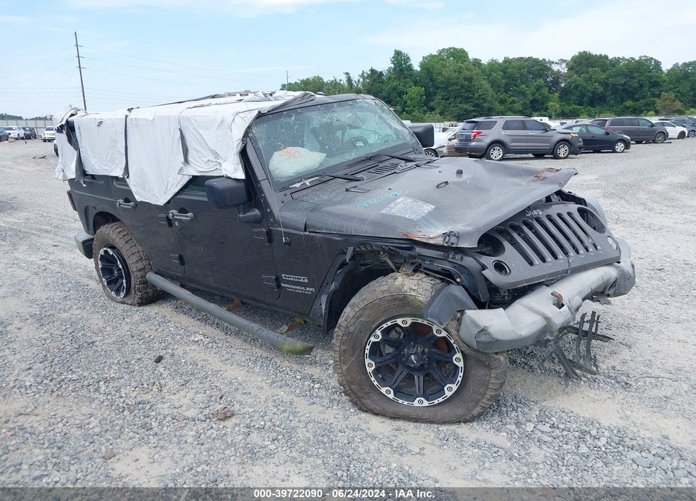 2017 JEEP WRANGLER UNLIMITED SPORT 4X4 VIN: 1C4BJWDG4HL734506