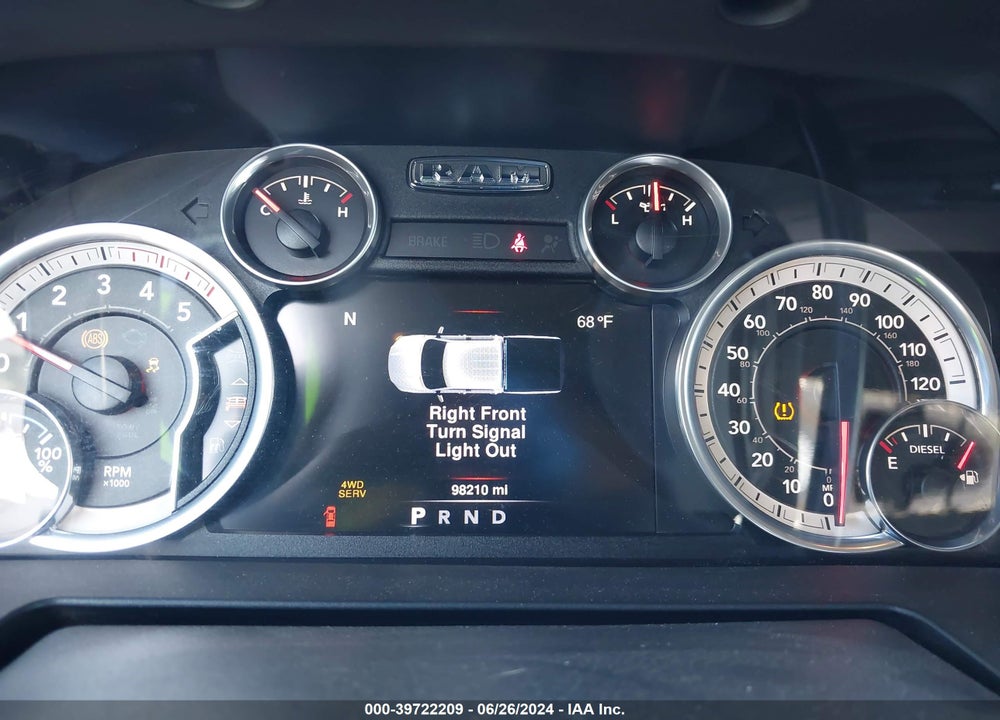 2016 RAM 2500 BIG HORN VIN: 3C6UR5DL6GG125512