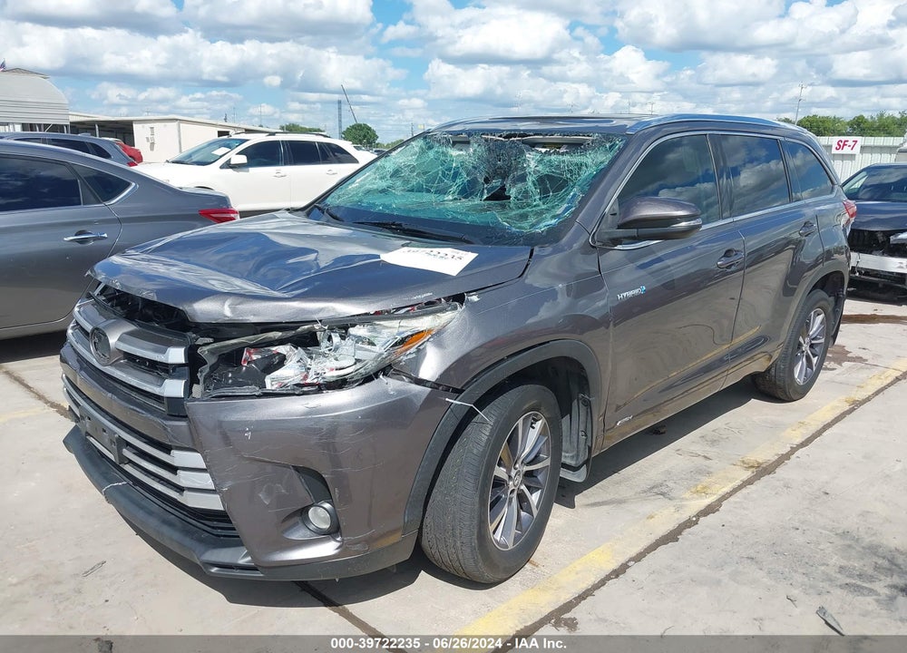 2018 TOYOTA HIGHLANDER HYBRID XLE VIN: 5TDJGRFH9JS048306