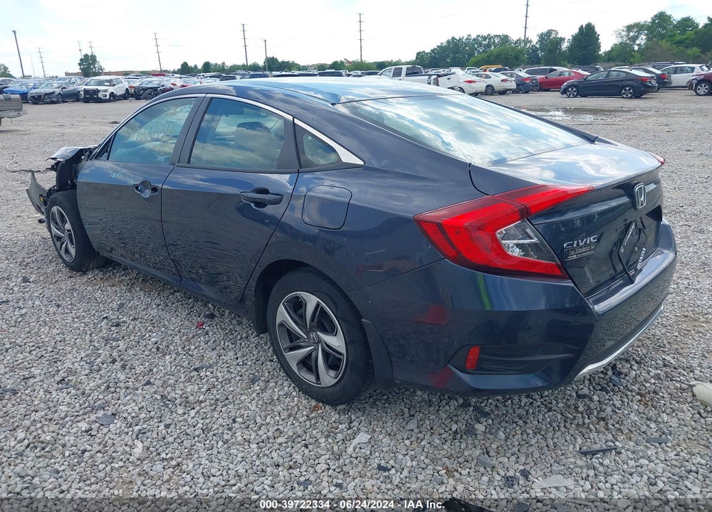 2019 HONDA CIVIC LX VIN: 19XFC2F62KE033780