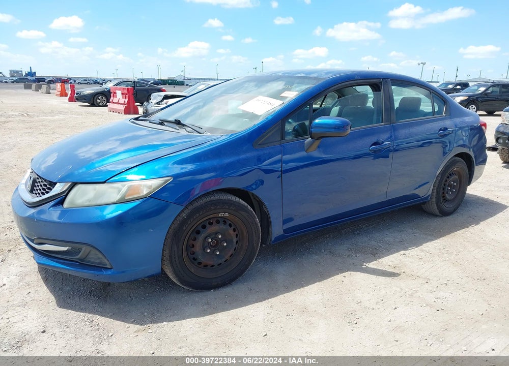 2014 HONDA CIVIC LX VIN: 2HGFB2F55EH532190