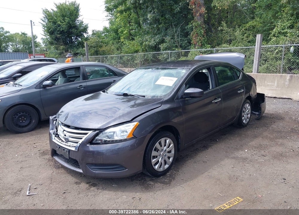 2014 NISSAN SENTRA S VIN: 3N1AB7APXEL627062
