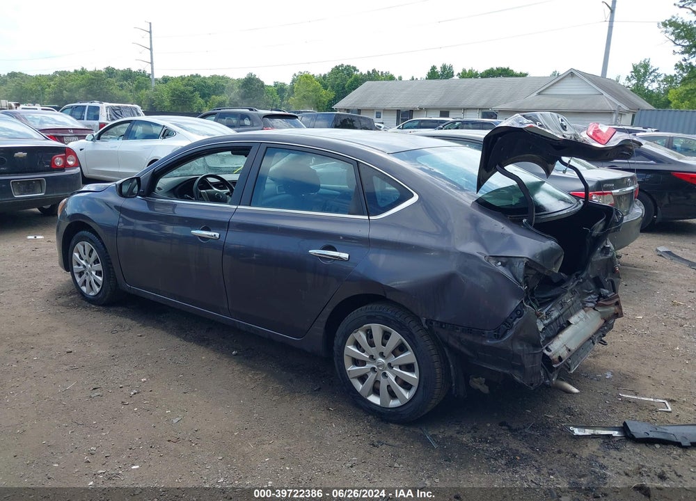 2014 NISSAN SENTRA S VIN: 3N1AB7APXEL627062