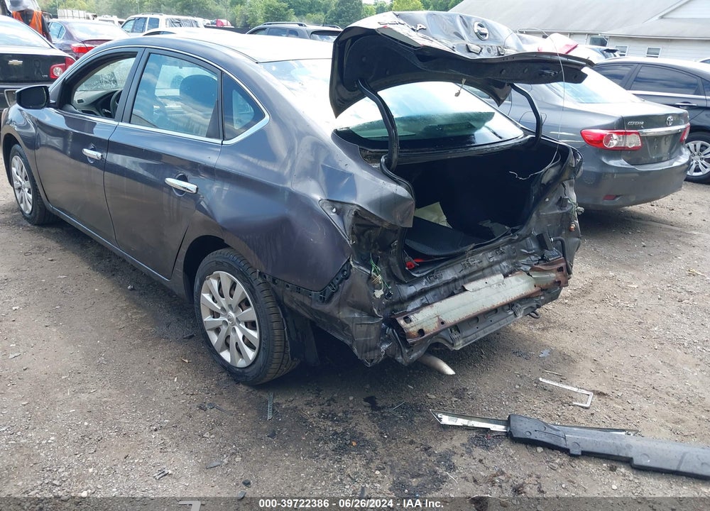 2014 NISSAN SENTRA S VIN: 3N1AB7APXEL627062
