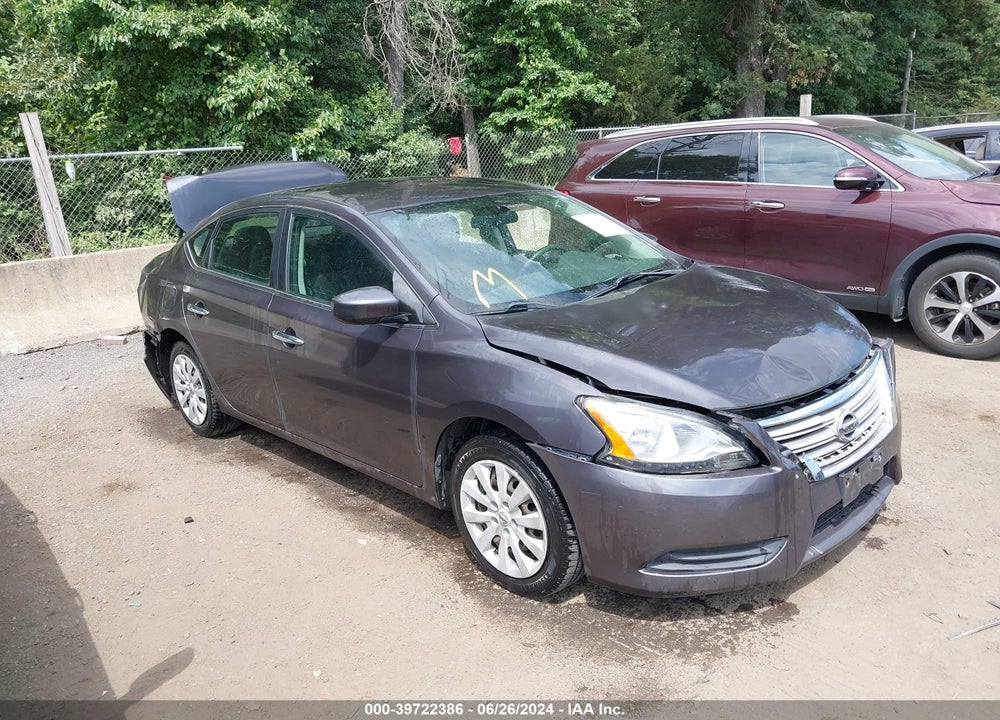 2014 NISSAN SENTRA S VIN: 3N1AB7APXEL627062