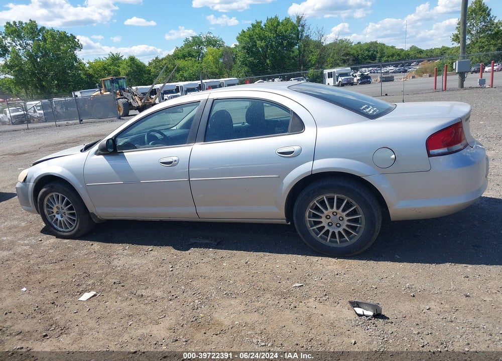 2004 CHRYSLER SEBRING VIN: 1C3EL46X24N316215