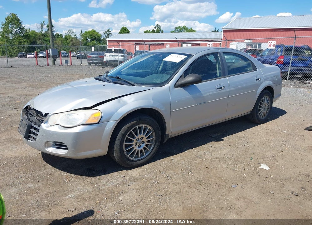 2004 CHRYSLER SEBRING VIN: 1C3EL46X24N316215