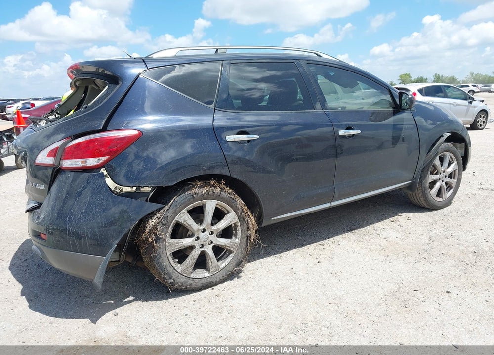 2012 NISSAN MURANO VIN: JN8AZ1MU1CW112292
