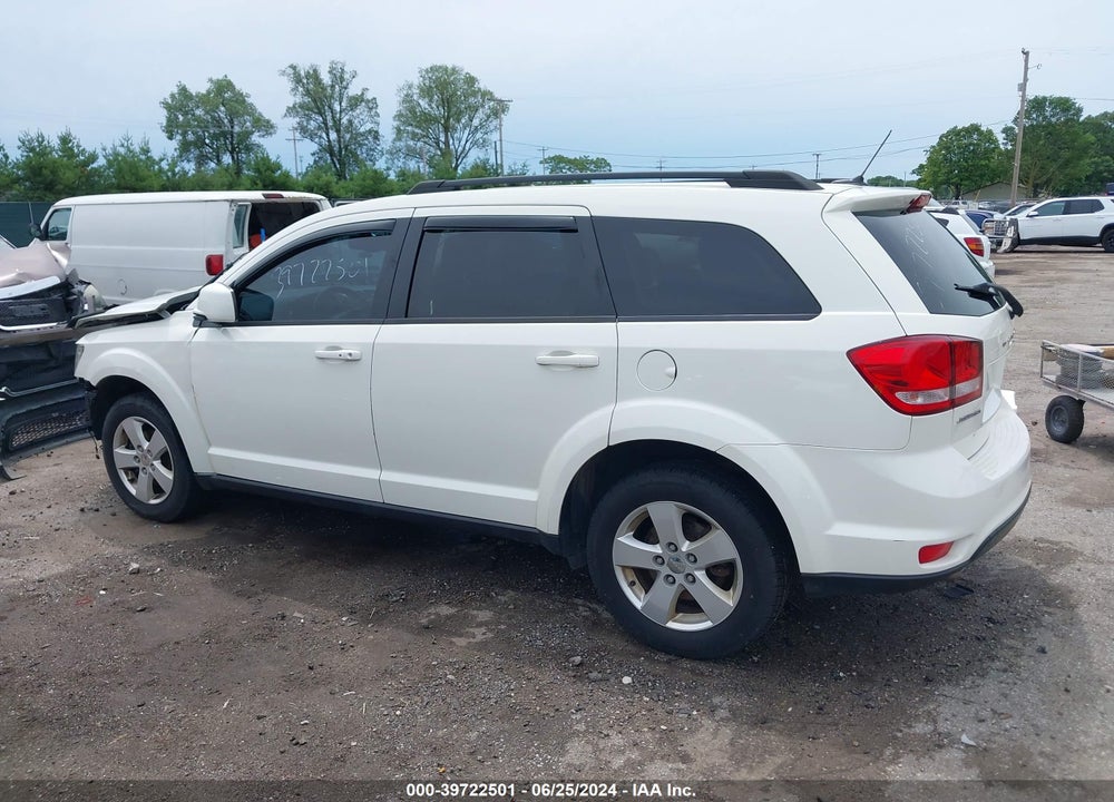 2012 DODGE JOURNEY SXT VIN: 3C4PDCBGXCT180688