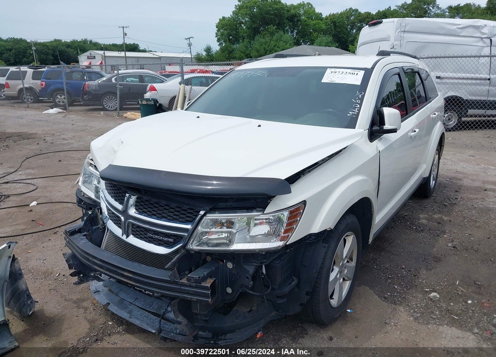 2012 DODGE JOURNEY SXT VIN: 3C4PDCBGXCT180688