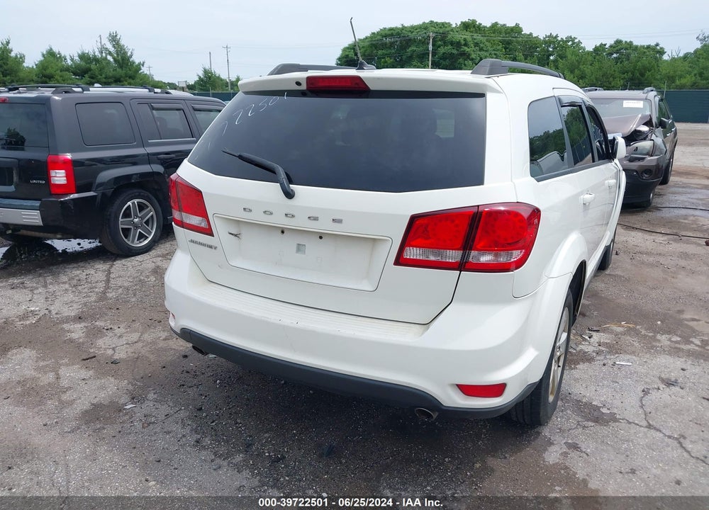 2012 DODGE JOURNEY SXT VIN: 3C4PDCBGXCT180688