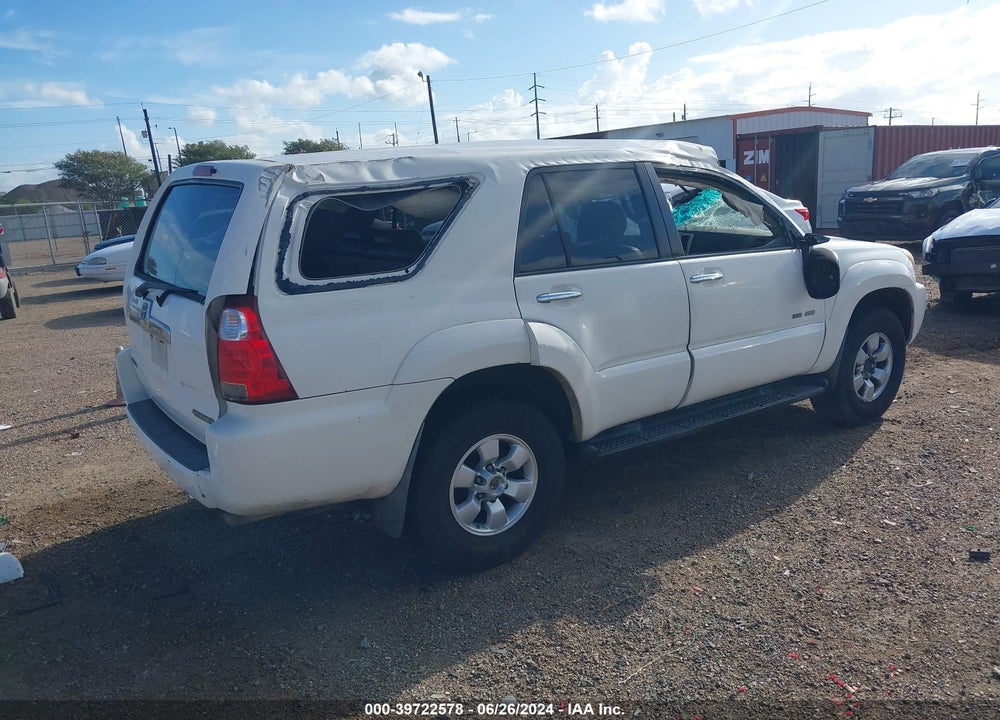 2008 TOYOTA 4RUNNER SR5 V6 VIN: JTEBU14RX8K005407