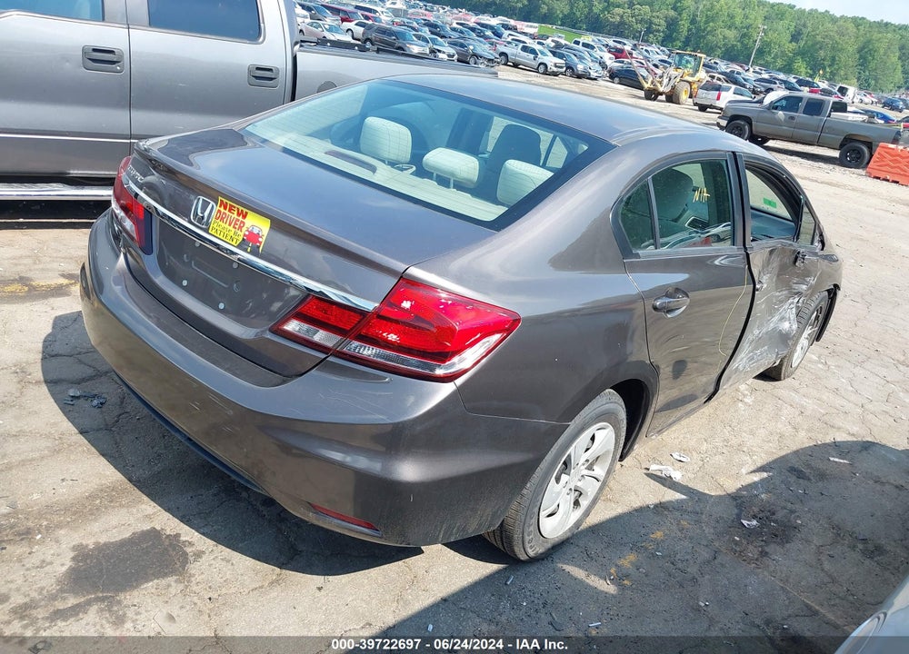2014 HONDA CIVIC LX VIN: 19XFB2F57EE045552
