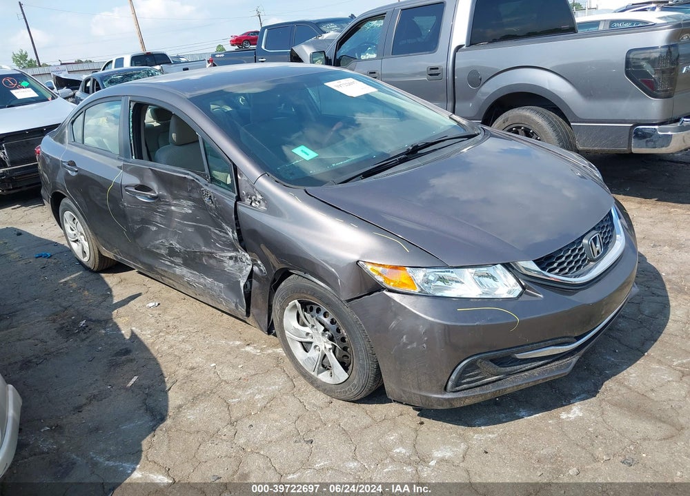 2014 HONDA CIVIC LX VIN: 19XFB2F57EE045552