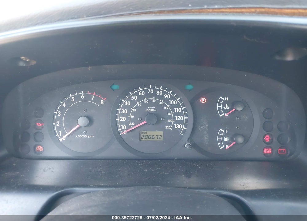 2002 KIA SPECTRA LS VIN: KNAFB121625139634