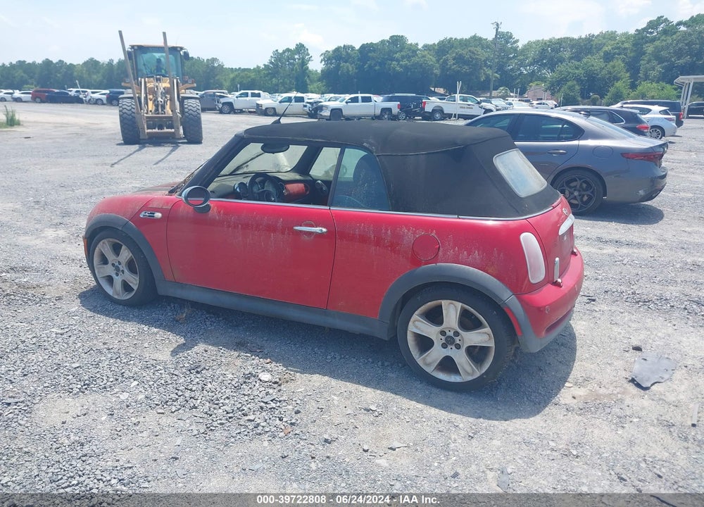 2005 MINI COOPER S VIN: WMWRH33435TK55020