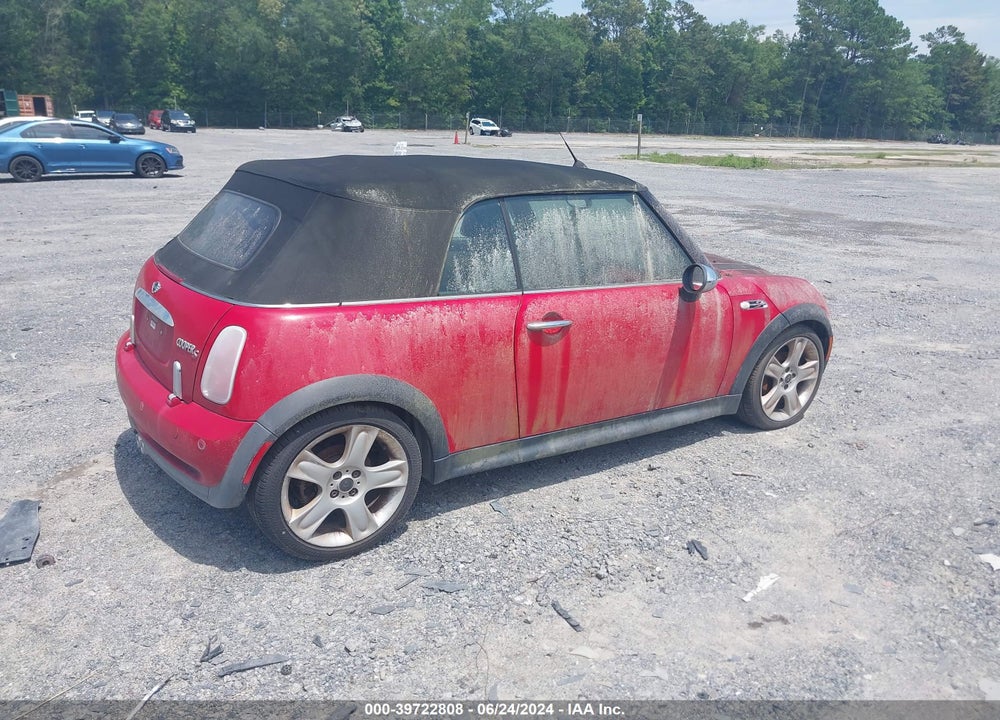 2005 MINI COOPER S VIN: WMWRH33435TK55020