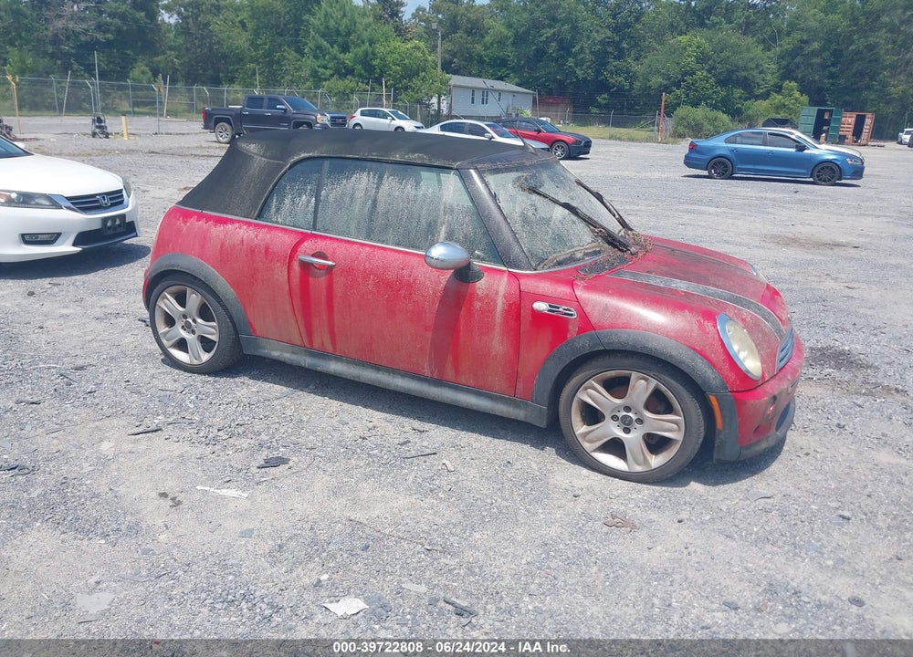 2005 MINI COOPER S VIN: WMWRH33435TK55020