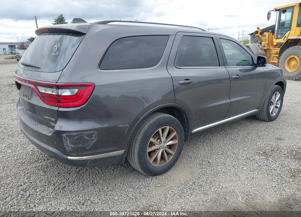 2015 DODGE DURANGO LIMITED VIN: 1C4RDJDG8FC896712