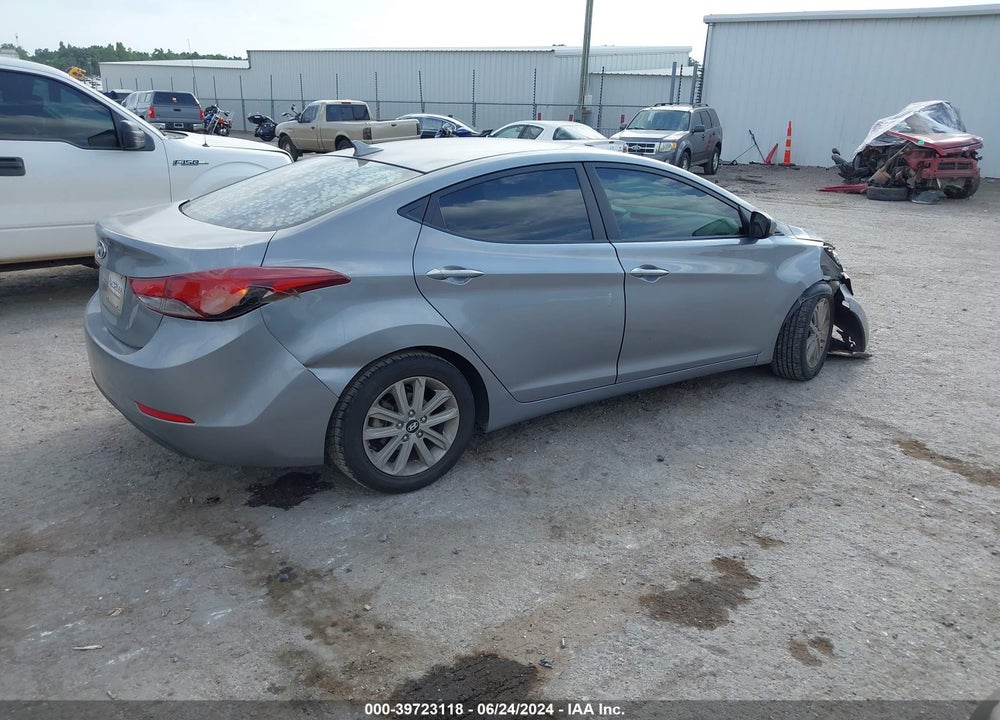2014 HYUNDAI ELANTRA SE VIN: KMHDH4AE6EU111708