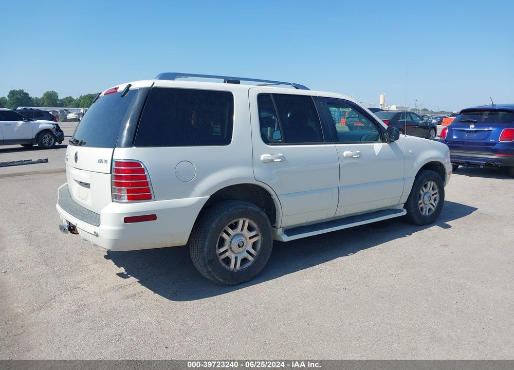 2004 MERCURY MOUNTAINEER VIN: 4M2DU86W04ZJ40741