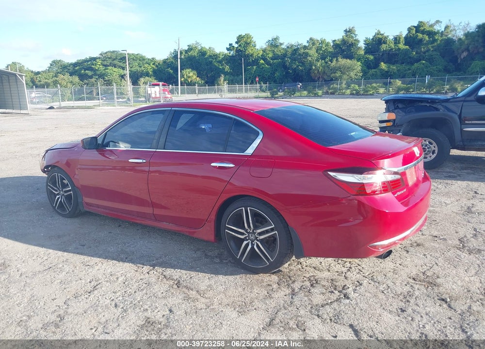 2017 HONDA ACCORD SPORT SE VIN: 1HGCR2F10HA059880