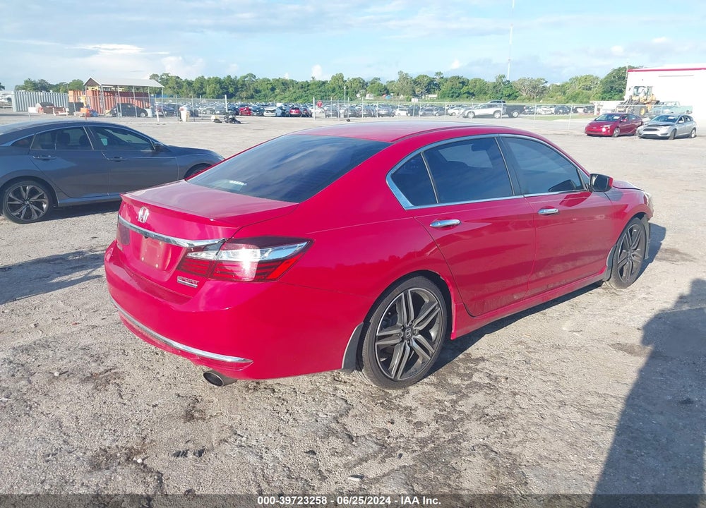 2017 HONDA ACCORD SPORT SE VIN: 1HGCR2F10HA059880