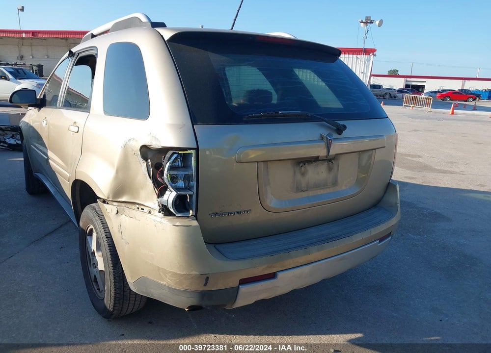2008 PONTIAC TORRENT VIN: 2CKDL33F986053463