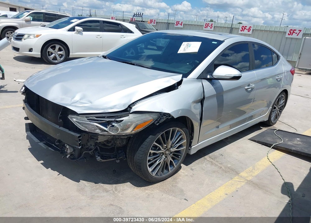 2018 HYUNDAI ELANTRA SPORT VIN: KMHD04LB8JU509975