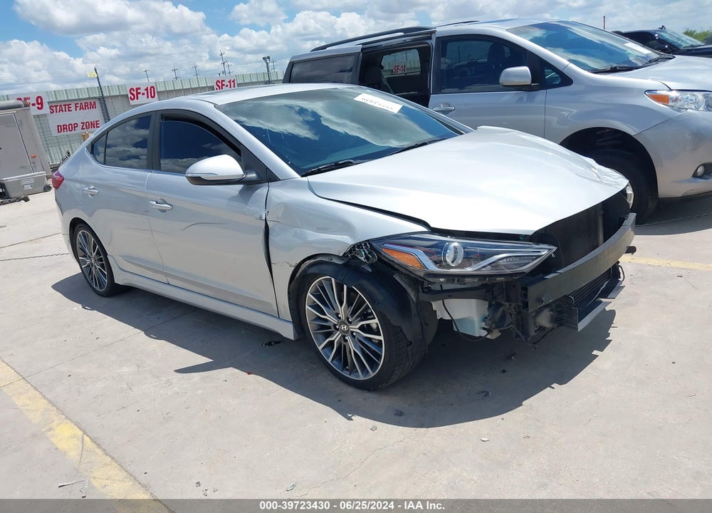 2018 HYUNDAI ELANTRA SPORT VIN: KMHD04LB8JU509975