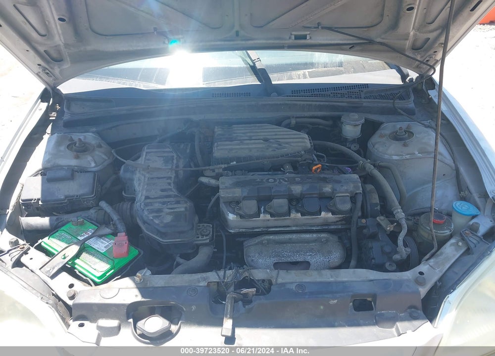 2001 HONDA CIVIC DX VIN: 2HGES16211H589363