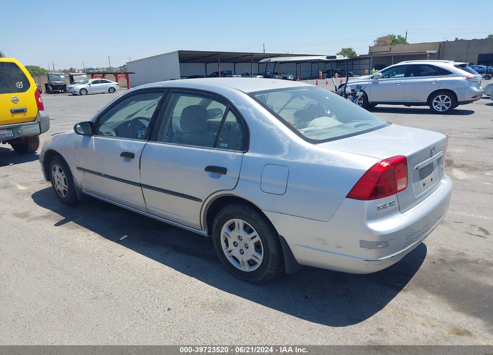 2001 HONDA CIVIC DX VIN: 2HGES16211H589363