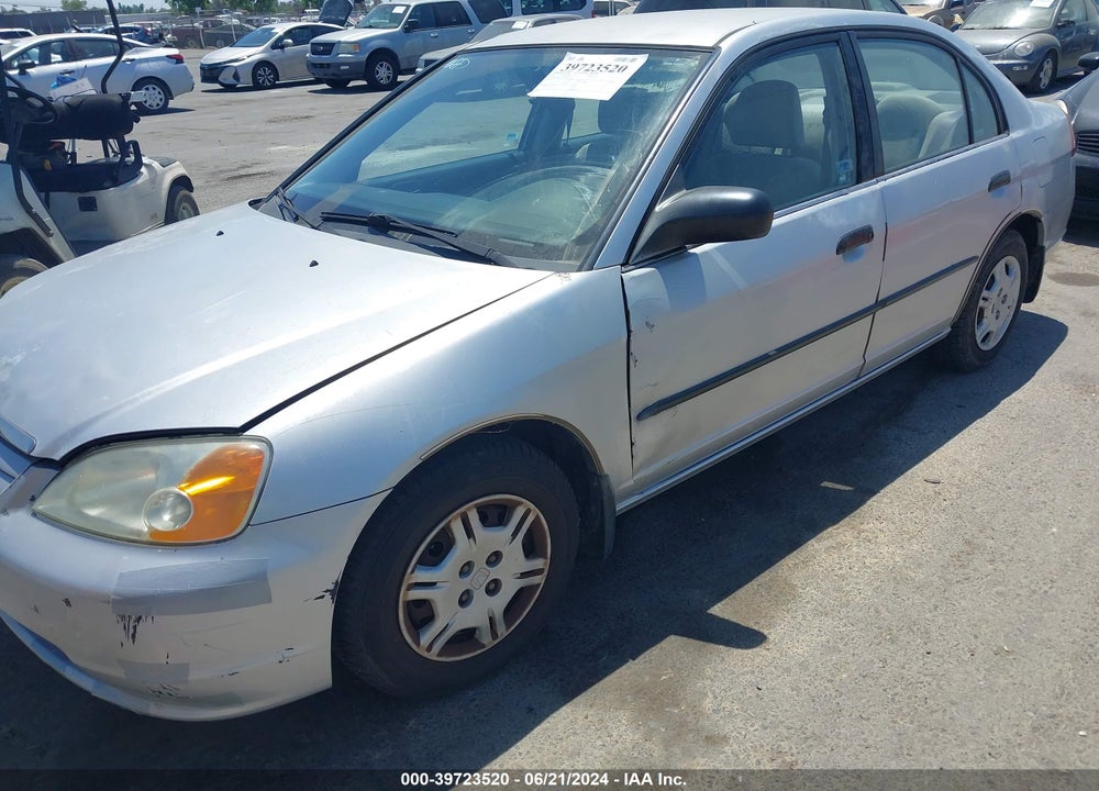 2001 HONDA CIVIC DX VIN: 2HGES16211H589363