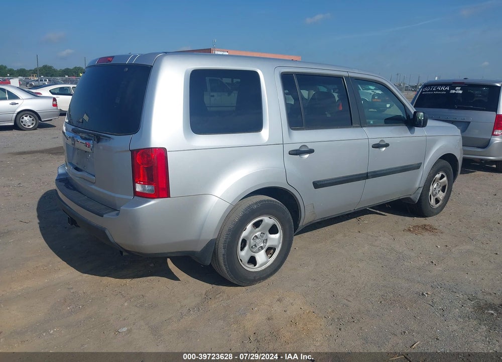 2010 HONDA PILOT LX VIN: 5FNYF3H21AB004876