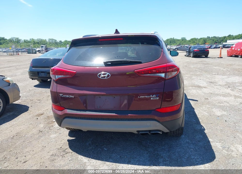 2017 HYUNDAI TUCSON LIMITED VIN: KM8J3CA26HU345143