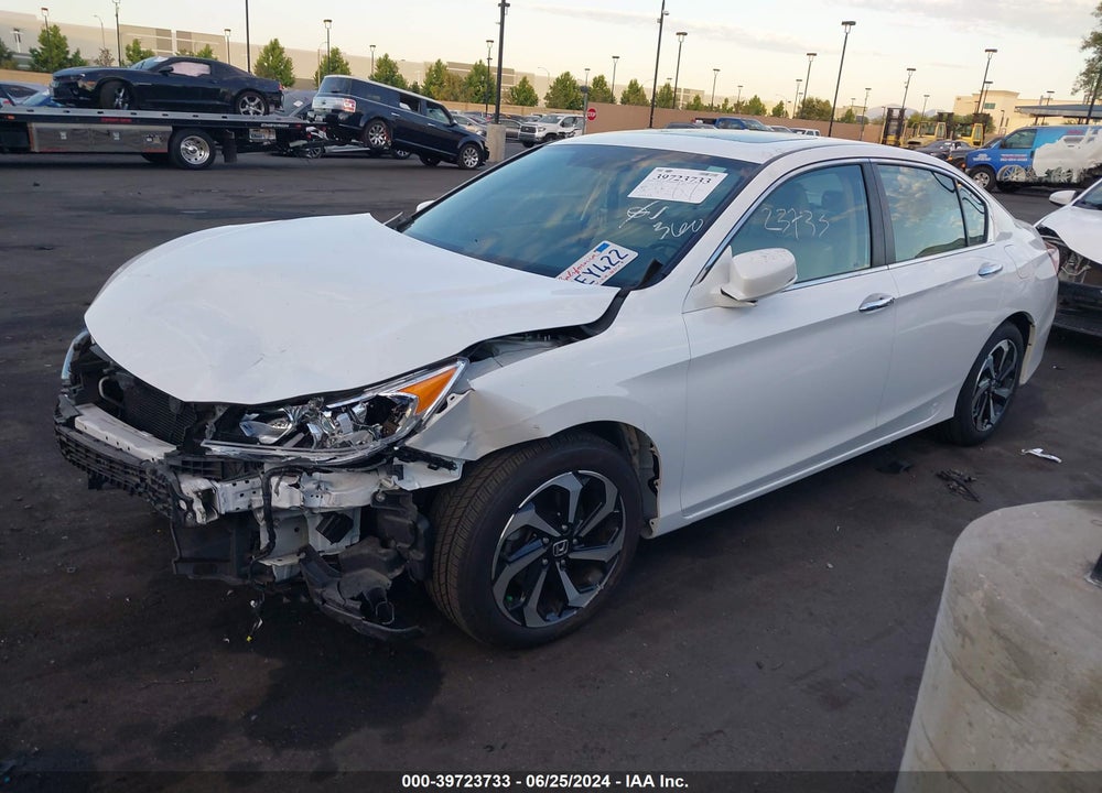 2016 HONDA ACCORD EX-L VIN: 1HGCR2F82GA204509