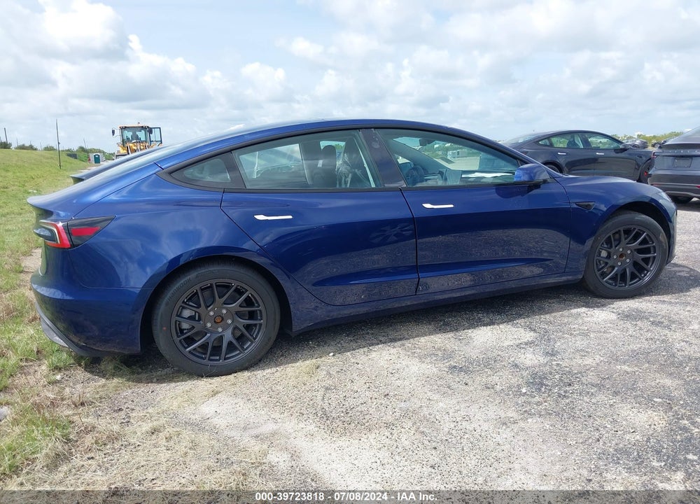 2024 TESLA MODEL 3 REAR-WHEEL DRIVE VIN: 5YJ3E1EA0RF755153