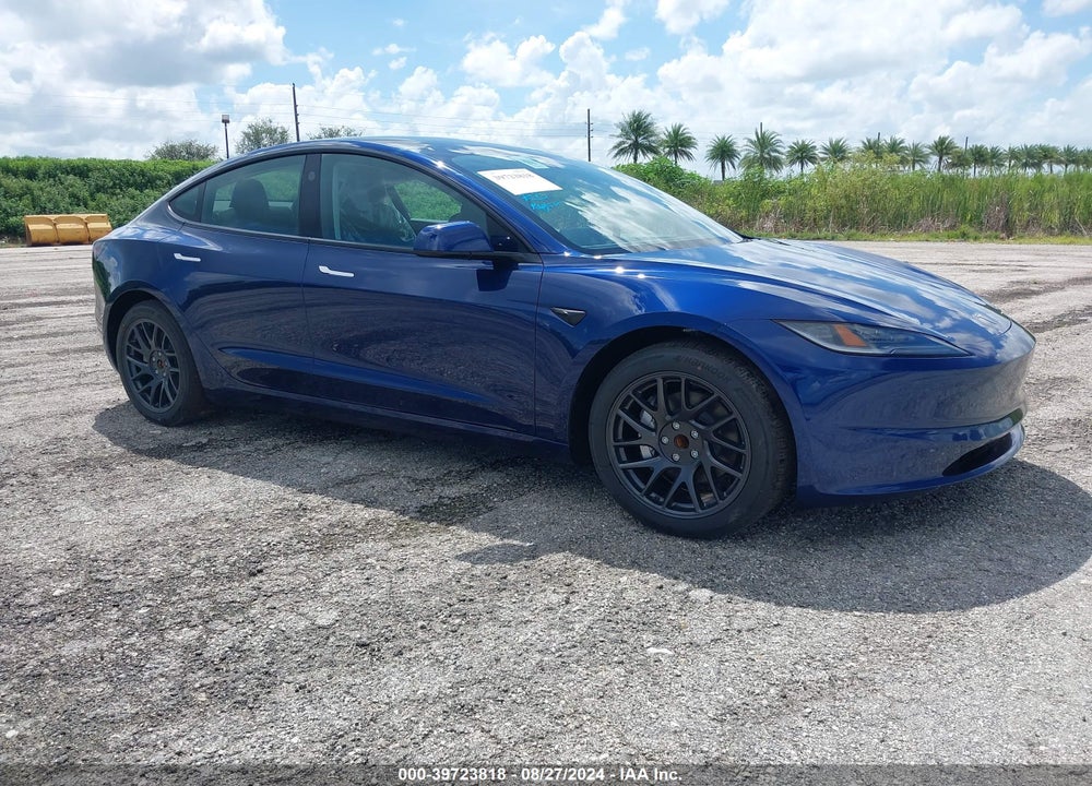 2024 TESLA MODEL 3 REAR-WHEEL DRIVE VIN: 5YJ3E1EA0RF755153