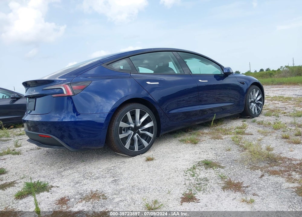 2024 TESLA MODEL 3 REAR-WHEEL DRIVE VIN: 5YJ3E1EA1RF760216