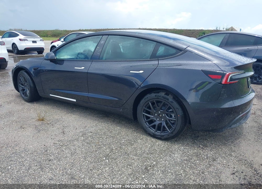 2024 TESLA MODEL 3 REAR-WHEEL DRIVE VIN: 5YJ3E1EA4RF784591