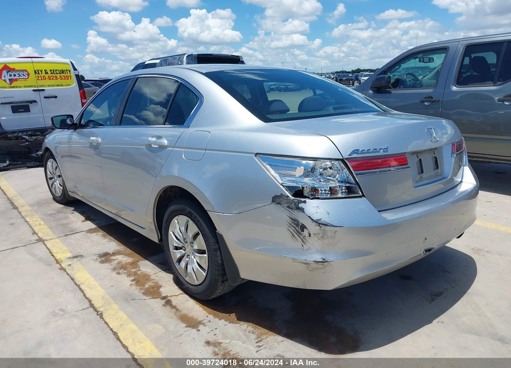 2012 HONDA ACCORD 2.4 LX VIN: 1HGCP2F32CA027917