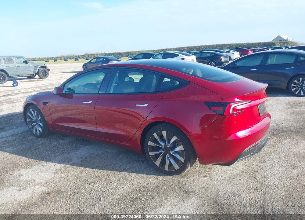 2024 TESLA MODEL 3 REAR-WHEEL DRIVE VIN: 5YJ3E1EA5RF752510