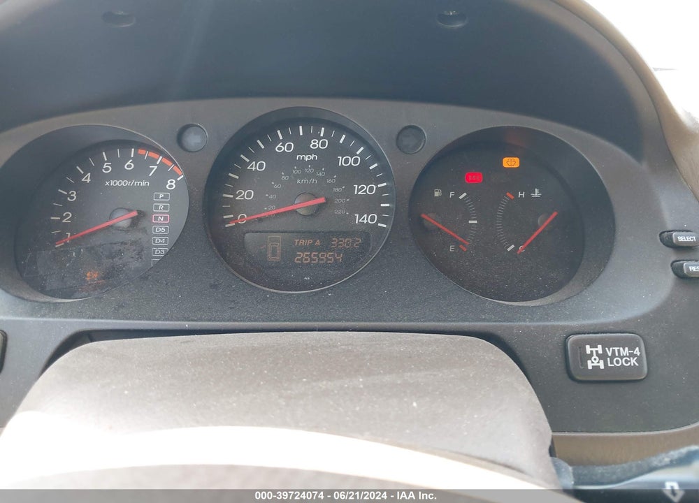 2002 ACURA MDX VIN: 2HNYD18672H548754