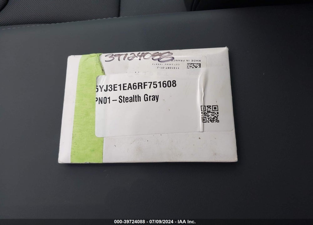 2024 TESLA MODEL 3 REAR-WHEEL DRIVE VIN: 5YJ3E1EA6RF751608