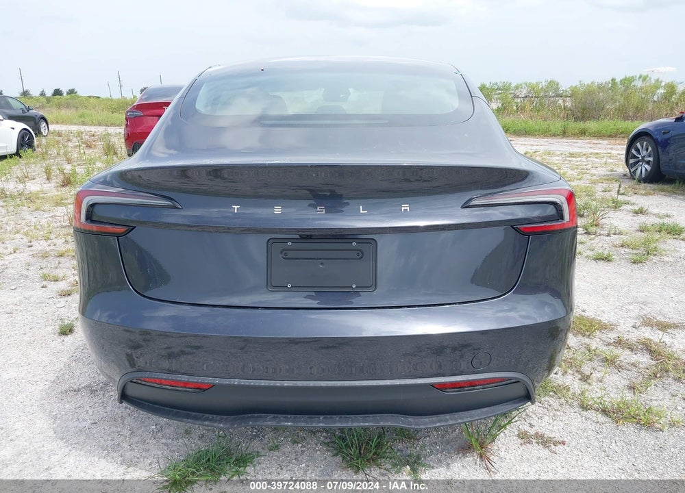 2024 TESLA MODEL 3 REAR-WHEEL DRIVE VIN: 5YJ3E1EA6RF751608